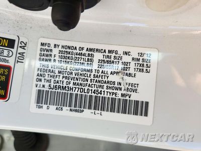 Zdjęcie 14 z 14 samochodu: 2013 HONDA CR-V EXL VIN:5J6RM3H77DL014541 - miniatura