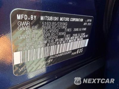Zdjęcie 10 z 11 samochodu: 2023 MITSUBISHI OUTLANDER SEL VIN:JA4J3VA88PZ052831 - miniatura