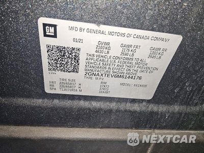 Zdjęcie 12 z 13 samochodu: 2021 CHEVROLET EQUINOX LT VIN:2GNAXTEV6M6144176 - miniatura