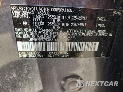 Zdjęcie 13 z 13 samochodu: 2015 TOYOTA RAV4 XLE VIN:JTMWFREV7FD066144 - miniatura