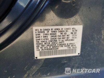 Zdjęcie 12 z 12 samochodu: 2008 HONDA RIDGELINE RTX VIN:2HJYK16368H532201 - miniatura