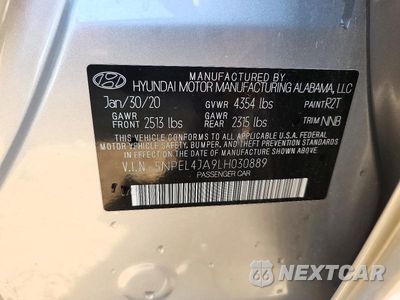 Zdjęcie 12 z 12 samochodu: 2020 HYUNDAI SONATA SEL VIN:5NPEL4JA9LH030889 - miniatura