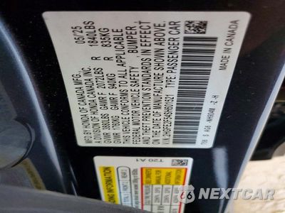Zdjęcie 12 z 12 samochodu: 2025 HONDA CIVIC SPORT VIN:2HGFE2F54SH601521 - miniatura