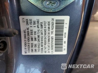Zdjęcie 13 z 13 samochodu: 2015 HONDA CIVIC LX VIN:2HGFB2F57FH516879 - miniatura