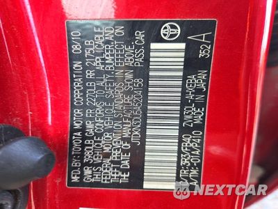 Zdjęcie 12 z 12 samochodu: 2010 TOYOTA PRIUS II VIN:JTDKN3DU5A5204158 - miniatura