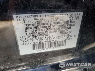 Zdjęcie 12 z 12 samochodu: 2025 NISSAN VERSA S VIN:3N1CN8DVXSL876201 - miniatura