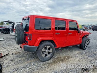 Trzecie zdjęcie samochodu z tyłu: 2016 JEEP WRANGLER UNLIMITED SAHARA VIN:1C4BJWEG5GL288878 - miniatura