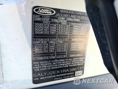 Zdjęcie 13 z 13 samochodu: 2024 LAND ROVER RANGE ROVER VELAR S VIN:SALYJ2EX1RA386137 - miniatura