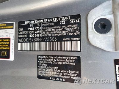 Zdjęcie 12 z 12 samochodu: 2014 MERCEDES-BENZ E 350 VIN:WDDKJ5KB8EF273506 - miniatura