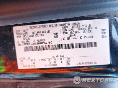 Zdjęcie 13 z 13 samochodu: 2017 FORD TRANSIT BOX TRUCK VIN:1FDBF9ZM5HKB57780 - miniatura