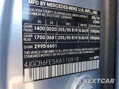 Zdjęcie 13 z 13 samochodu: 2010 MERCEDES-BENZ R 350 4MATIC VIN:4JGCB6FE5AA110918 - miniatura