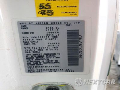 Zdjęcie 13 z 13 samochodu: 2021 NISSAN NV200 S VIN:3N6CM0KN1MK697569 - miniatura