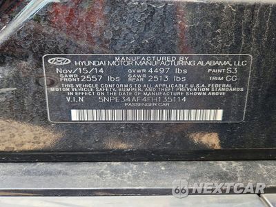 Zdjęcie 13 z 13 samochodu: 2015 HYUNDAI SONATA SPORT VIN:5NPE34AF4FH135114 - miniatura