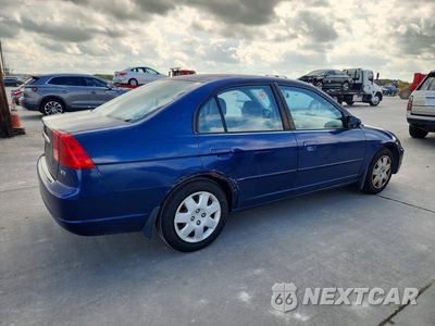 Trzecie zdjęcie samochodu z tyłu: 2001 HONDA CIVIC EX VIN:2HGES26761H602626 - miniatura