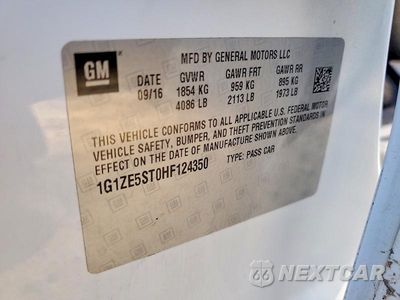 Zdjęcie 12 z 12 samochodu: 2017 CHEVROLET MALIBU LT VIN:1G1ZE5ST0HF124350 - miniatura