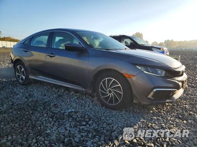 Czwarte zdjęcie samochodu z boku: 2019 HONDA CIVIC LX VIN:2HGFC2F66KH589189 - miniatura