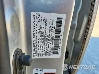 Zdjęcie 13 z 13 samochodu: 2013 HONDA CR-V VIN:2HKRM4H74DH610268 - miniatura