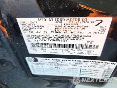 Zdjęcie 12 z 12 samochodu: 2011 FORD F150 SUPERCREW VIN:1FTFW1CFXBFC64471 - miniatura