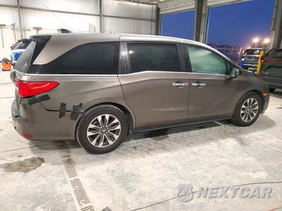 Trzecie zdjęcie samochodu z tyłu: 2021 HONDA ODYSSEY EXL VIN:5FNRL6H78MB012780 - miniatura