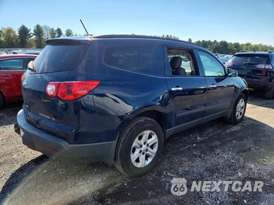 Trzecie zdjęcie samochodu z tyłu: 2011 CHEVROLET TRAVERSE LS VIN:1GNKRFED1BJ402904 - miniatura