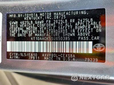 Zdjęcie 12 z 12 samochodu: 2025 TOYOTA CAMRY SE VIN:4T1DAACK5SU650385 - miniatura