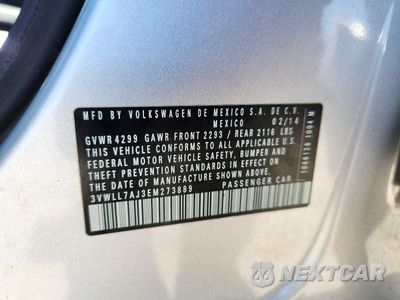 Zdjęcie 12 z 12 samochodu: 2014 VOLKSWAGEN JETTA TDI VIN:3VWLL7AJ3EM273889 - miniatura
