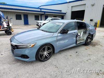 2021 HONDA ACCORD TOURING HYBRID 1HGCV3F91MA005568 - główne zdjęcie licytacji z USA - miniatura