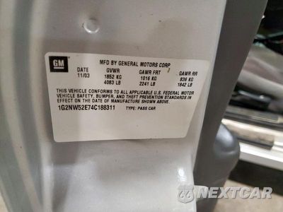 Zdjęcie 12 z 12 samochodu: 2004 PONTIAC GRAND AM GT VIN:1G2NW52E74C188311 - miniatura