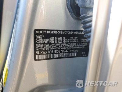 Zdjęcie 13 z 13 samochodu: 2014 BMW X3 XDRIVE35I VIN:5UXWX7C51E0E79947 - miniatura