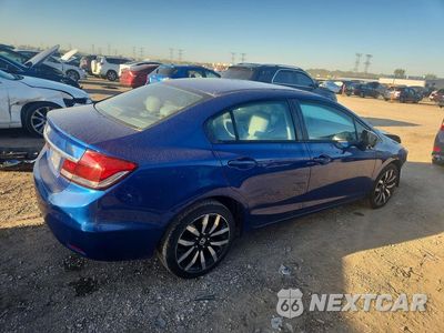 Trzecie zdjęcie samochodu z tyłu: 2015 HONDA CIVIC EXL VIN:19XFB2F99FE093753 - miniatura