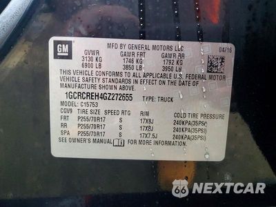 Zdjęcie 12 z 12 samochodu: 2016 CHEVROLET SILVERADO C1500 LT VIN:1GCRCREH4GZ272655 - miniatura