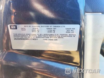 Zdjęcie 12 z 12 samochodu: 2008 BUICK LACROSSE CXL VIN:2G4WD582X81174591 - miniatura