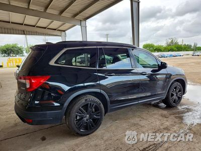 Trzecie zdjęcie samochodu z tyłu: 2022 HONDA PILOT SE VIN:5FNYF5H24NB019549 - miniatura