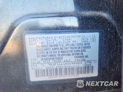 Zdjęcie 12 z 12 samochodu: 2019 NISSAN SENTRA SV VIN:3N1AB7AP4KY349533 - miniatura