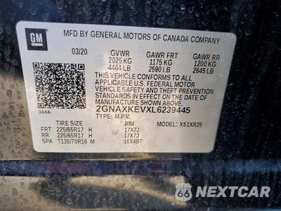 Zdjęcie 13 z 13 samochodu: 2020 CHEVROLET EQUINOX LT VIN:2GNAXKEVXL6239445 - miniatura