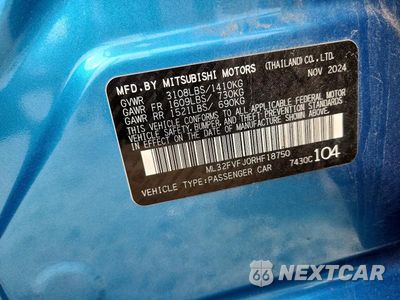 Zdjęcie 12 z 12 samochodu: 2024 MITSUBISHI MIRAGE G4 SE VIN:ML32FVFJ0RHF18750 - miniatura