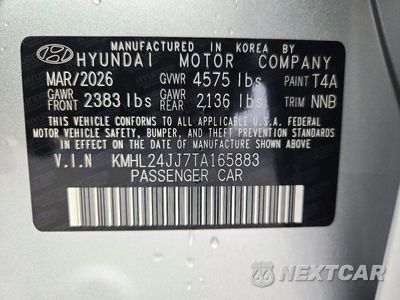Zdjęcie 12 z 12 samochodu: 2026 HYUNDAI SONATA HYBRID BLUE VIN:KMHL24JJ7TA165883 - miniatura