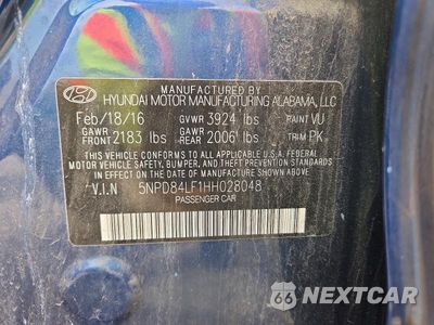 Zdjęcie 12 z 12 samochodu: 2017 HYUNDAI ELANTRA SE VIN:5NPD84LF1HH028048 - miniatura