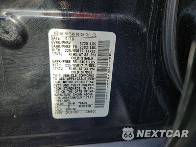 Zdjęcie 13 z 13 samochodu: 2020 NISSAN ROGUE SV VIN:JN8AT2MV3LW117171 - miniatura
