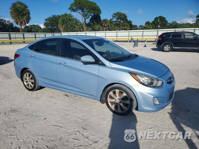 Czwarte zdjęcie samochodu z boku: 2012 HYUNDAI ACCENT GLS VIN:KMHCU4AE3CU132505 - miniatura