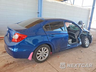 Trzecie zdjęcie samochodu z tyłu: 2012 HONDA CIVIC EXL VIN:2HGFB2F91CH502720 - miniatura