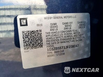 Zdjęcie 13 z 13 samochodu: 2018 CHEVROLET MALIBU LS VIN:1G1ZB5ST1JF238047 - miniatura