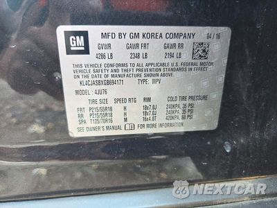 Zdjęcie 13 z 13 samochodu: 2016 BUICK ENCORE VIN:KL4CJASBXGB694171 - miniatura