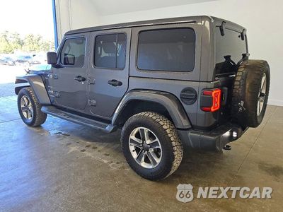 Drugie zdjęcie samochodu z przodu: 2018 JEEP WRANGLER UNLIMITED SAHARA VIN:1C4HJXEG2JW323527 - miniatura