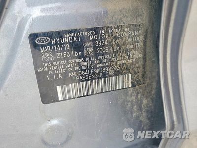 Zdjęcie 12 z 12 samochodu: 2019 HYUNDAI ELANTRA VALUE EDITION VIN:KMHD84LF9KU892242 - miniatura