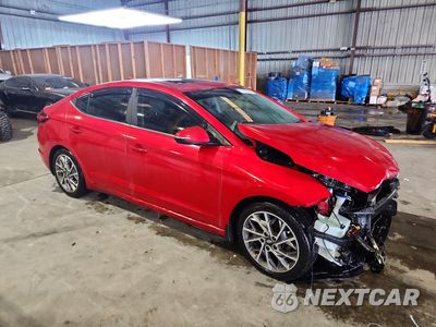 Czwarte zdjęcie samochodu z boku: 2020 HYUNDAI ELANTRA LIMITED VIN:5NPD84LF5LH607813 - miniatura
