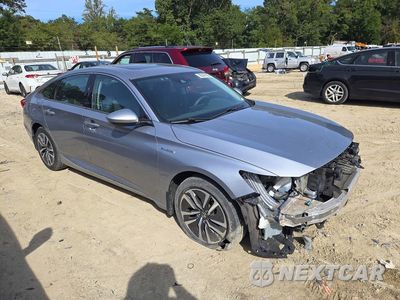 Czwarte zdjęcie samochodu z boku: 2018 HONDA ACCORD HYBRID EX VIN:1HGCV3F46JA017358 - miniatura