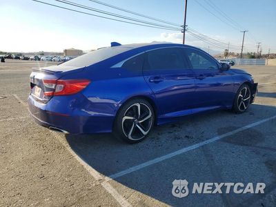 Trzecie zdjęcie samochodu z tyłu: 2019 HONDA ACCORD SPORT VIN:1HGCV1F36KA059770 - miniatura