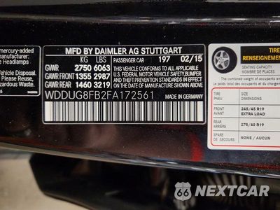 Zdjęcie 12 z 12 samochodu: 2015 MERCEDES-BENZ S 550 4MATIC VIN:WDDUG8FB2FA172561 - miniatura