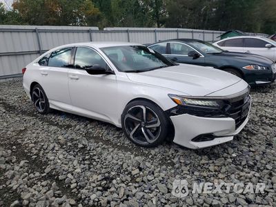 Czwarte zdjęcie samochodu z boku: 2021 HONDA ACCORD SPORT VIN:1HGCV1F38MA095933 - miniatura
